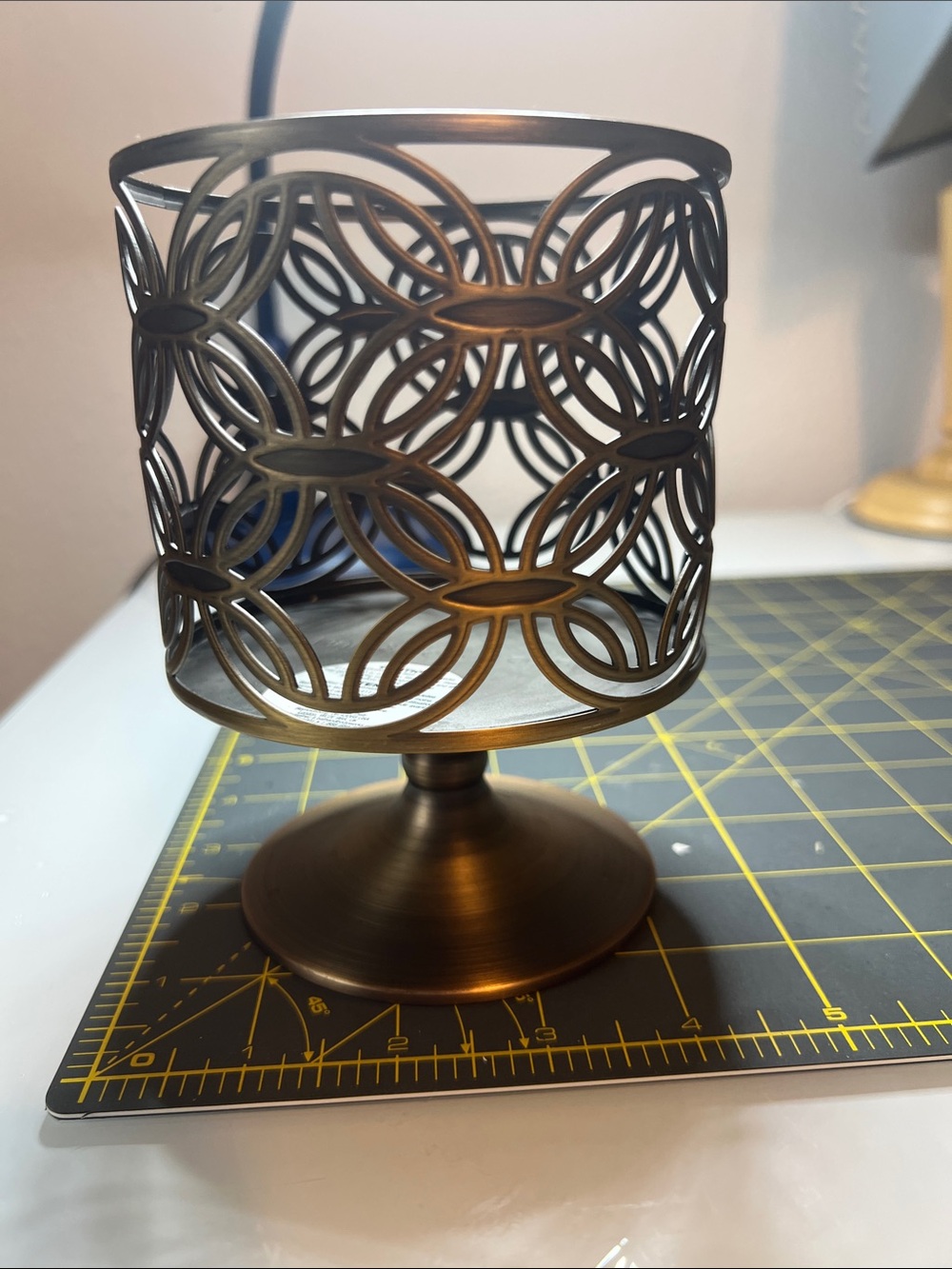 Bath and Body Works Brass Decorative Metal Candle Holder - Bronze Finish